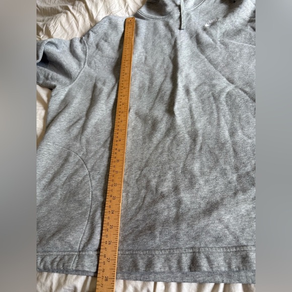 Nike women’s grey club fleece oversized mock neck sweater large fits XL-xxl - Picture 11 of 12